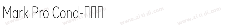 Mark Pro Cond字体转换 Mark Pro Cond字体转换